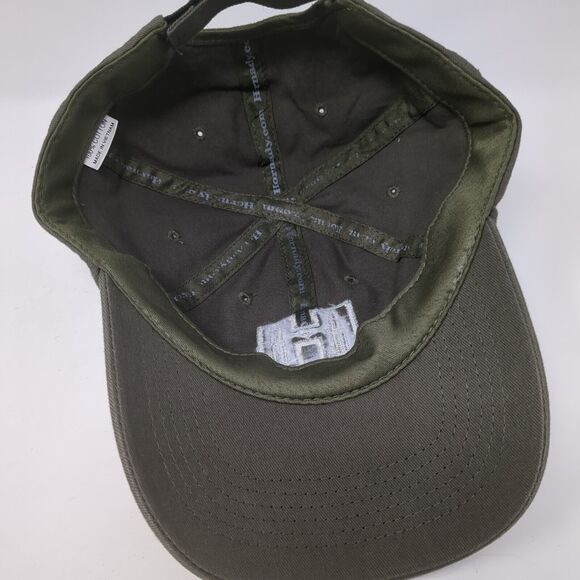 H Hornady Strapback Hat Green One Size Adjustable Embroidered 6 Panel - Picture 6 of 8